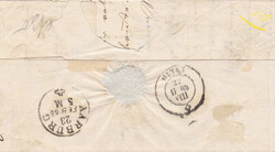 1865, "Däniken", eingefasst auf Faltbrieflein adressiert/gelaufen ...