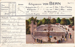 1912/14, "Telegramm-Litho-AK" von Bern und Zürich, je mit passendem ...