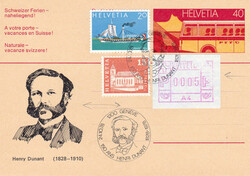 1978, 40Rp.-PK mit Zusatzfrankatur, u.a. A4 Genf mit guter Abart ...