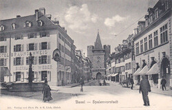 1900/30, "Basel Stadt", 5 versch. Karten, u.a. attr. Lichtdruck ...