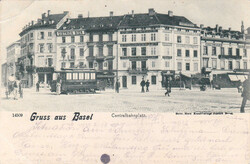 1900/30, "Basel Stadt", 5 versch. Karten, u.a. attr. Lichtdruck ...