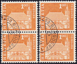 1964, 1Fr. Freiburg, Rollenmarken mit 3- bzw. 4-stelliger Kontroll-Nr ...
