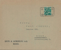 1944, "Beckenried - D.G.V. - 30.Nov.44", Schiffspost-Stempel ...