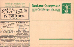 1910, "Fâle - Ateliers Artistique - Fr. Bruder", grossflächig ...