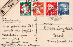 1932, "Basel 31.XII.32", Rundstempel auf chargierter ...