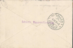 1919, 45Rp.-Express-Frankatur mit sehr attraktiver Buntfrankatur auf ...