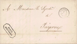 1864, portofreier Versand von Moudon "29 Juin 1864) nach Payerne, ...
