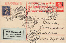 1925, 1. Schweiz. Pfadfinderlager Bern, 20 a. 25Rp. GS (blauer ...