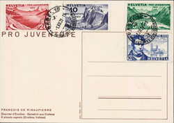 1931, kompl. Serie auf PJ-Karte mit ET-Stempel "Basel 1.XII.31". SBK ...