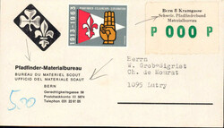 1963, Pfadfinderbund (Materialbureau) in Bern, Paketadresse mit ...