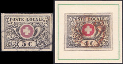 1849, 4C. + 5C. Waadt, ungeprüft, Details siehe Scan