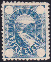 1884, Maderaner Tal, 5Rp. dunkelblau/gezähnt, Originalgummi/Falz ...