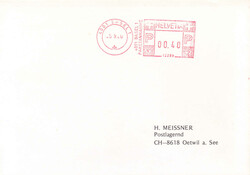 1980, Paketmarke/SFS, von den beiden Geräten in Basel 12289/12290 ...