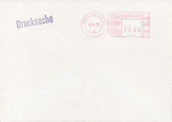 1980, Paketmarke/SFS, von den beiden Geräten in Basel 12289/12290 ...
