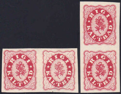 1864/65, 15Rp. Rigi Kaltbad, Lot von 4 versch. losen Werten, dazu 2x ...