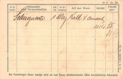 1921, "Cham S.B.B. 13 OCT 21 - Güterexpedition", auf portogerechter ...