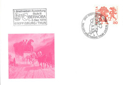 1978, T.d.B. Thun, off. Karte ohne Beschriftung und nur mit "rotem" ...