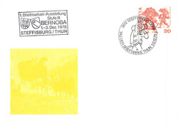 1978, T.d.B. Thun, off. Karte ohne Beschriftung und nur mit "gelbem" ...