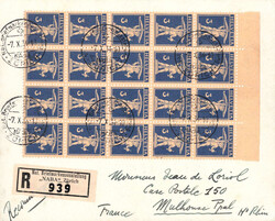 1934, 60Rp.-Auslandfrankatur von Zürich (Naba 7.X.34) nach Mulhouse ...