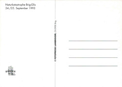 1993, "Brig-Glis Naturkatastrophe", s/w Fotokarte.Automatically ...