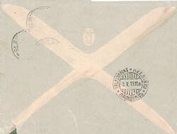 1913, 40Rp.-Viererblockfrankatur von Genève (29.IV.13) nach ...