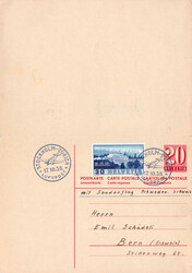 1938, 1. Flug Zürich-Stockholm (13.X.38) und gleicher Retourflug ...