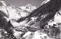 1964, "Binn", s/w Fotokarte sowie PTT-Faltblatt mit seltenem ...