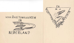 1945, Raketenpost "Bruno Amsterdam", gestartet am 10/11 Sept. 1945 ...