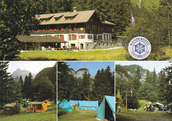 1970/80, Kandersteg - Pfadi "Chalet", 5 verschiedene, bunte AK's.