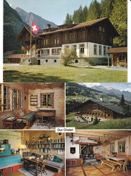 1970/80, Kandersteg - Pfadi "Chalet", 5 verschiedene, bunte AK's.