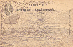 1893, Chemin de Fer - St. Croix: Zudruck in 4 versch. Farben (inkl. ...