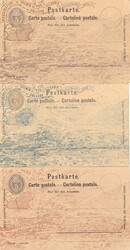 1893, Chemin de Fer - St. Croix: Zudruck in 4 versch. Farben (inkl. ...