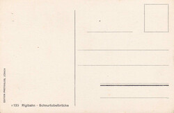 um 1910, "Rigibahnen" ab Vitznau, Dampfzug auf der Schnurtobelbrücke ...