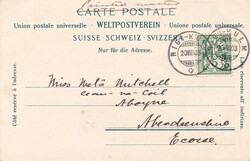 1903, "Rigibahn" ab Vitznau auf der Schnurtobelbrücke mit Sicht auf ...