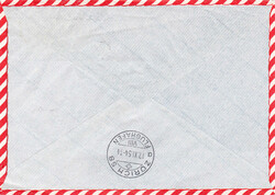 1954, Bordpost Bermuda - Zürich (13. Nov. 54) mit ...