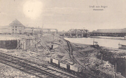 1912, "Augst - Wasserwerk", s/w Lichtdruckkarte, rückseitig ...