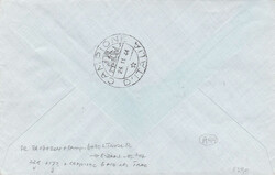 1944, 35Rp.-Frankatur als R-Express von Ruggel (21.XI.44) nach ...