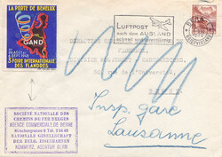 1948, "Nat. Gesellschaft der Belg. Eisenbahnen - Agentur in Bern" und ...