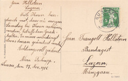 1916, "Sursee", mit 4 versch. Details, rückseitig passender ...