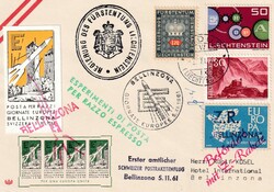 1961, 3 Raketenpostbelege, einer illustriert und mit ...