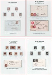 SITZENDE HELVETIA, 1862-1881, sehr schöne Ausstellungssammlung auf ...