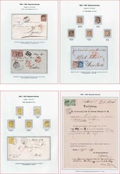 SITZENDE HELVETIA, 1862-1881, sehr schöne Ausstellungssammlung auf ...