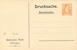 Lot von 6 ungebrauchten Privat-GS "Gebrüder Roth Oftringen" mit ...