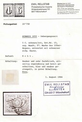 97. Marke, breitrandig, farbfrisch, saubere eidg. Raute, fehlerfrei. ...