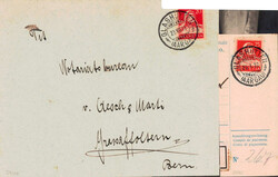 1901/31, GLASHÜTTEN bei Murgenthal, Rundstempel auf Karte, Brief und ...