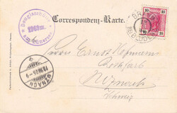 1905, frostige Gebirgs-Farb-PK mit Scesaplana und dem Brandner Ferner ...