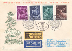1956-66, 2 Alben mit 190 Belegen Österreich, davon 148 ET, total 30 ...