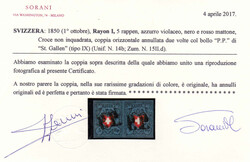 Typen 5+6, tiefdunkelblaue Nuance, voll-/breitrandig geschnittenes ...