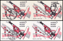 1998/2000, die zwei Markenheftchen mit versch. Trägerpapier, beide ...