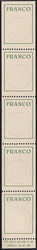 1959, 5er-Streifen mit Anhänger, postfrisch.Automatically generated ...